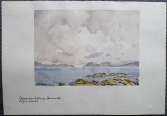 20150509005 WILLIAM GEORGE LEWIS - CLOUDS OVER ESTUARY BARMOUTH